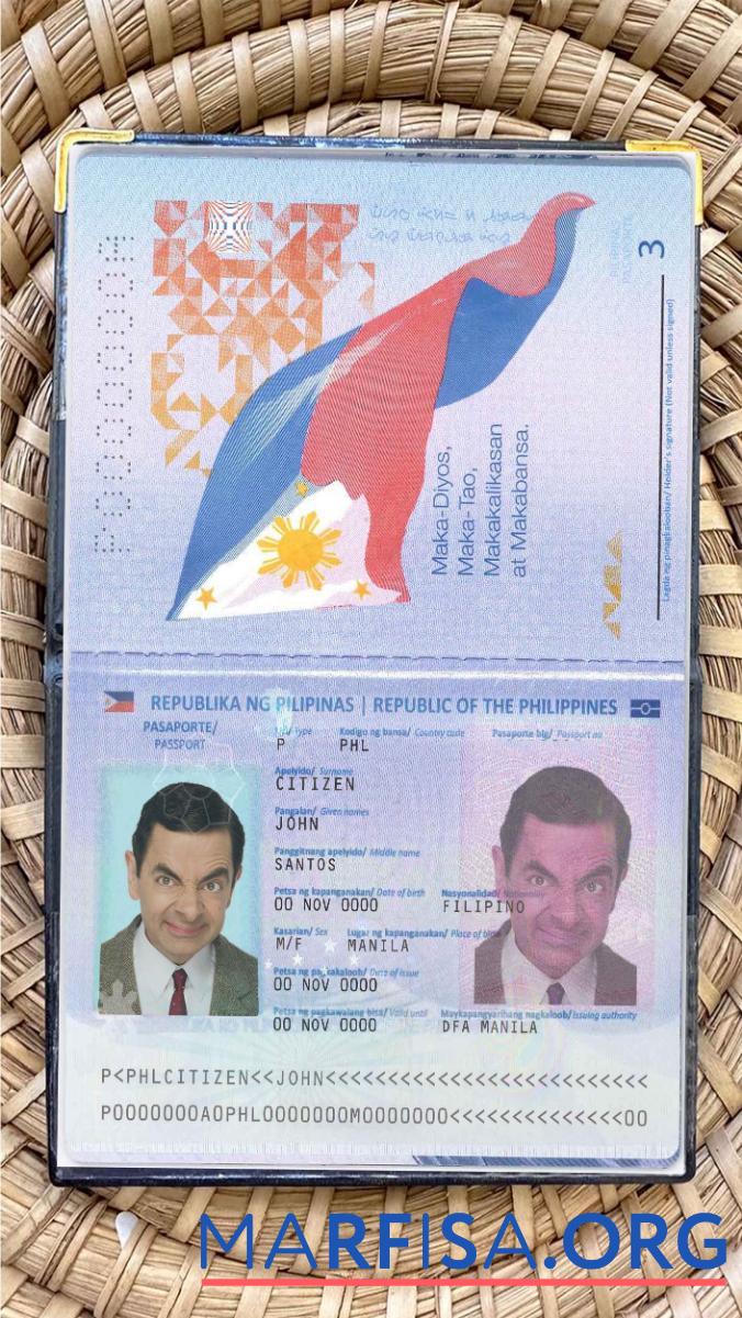 Printable Philippines passport photo look real example
